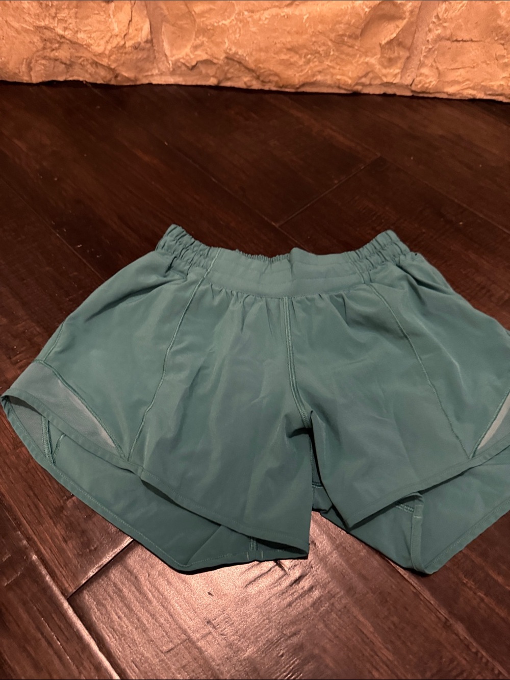 lululemon athletica Teal Two-Layer Athletic Shorts